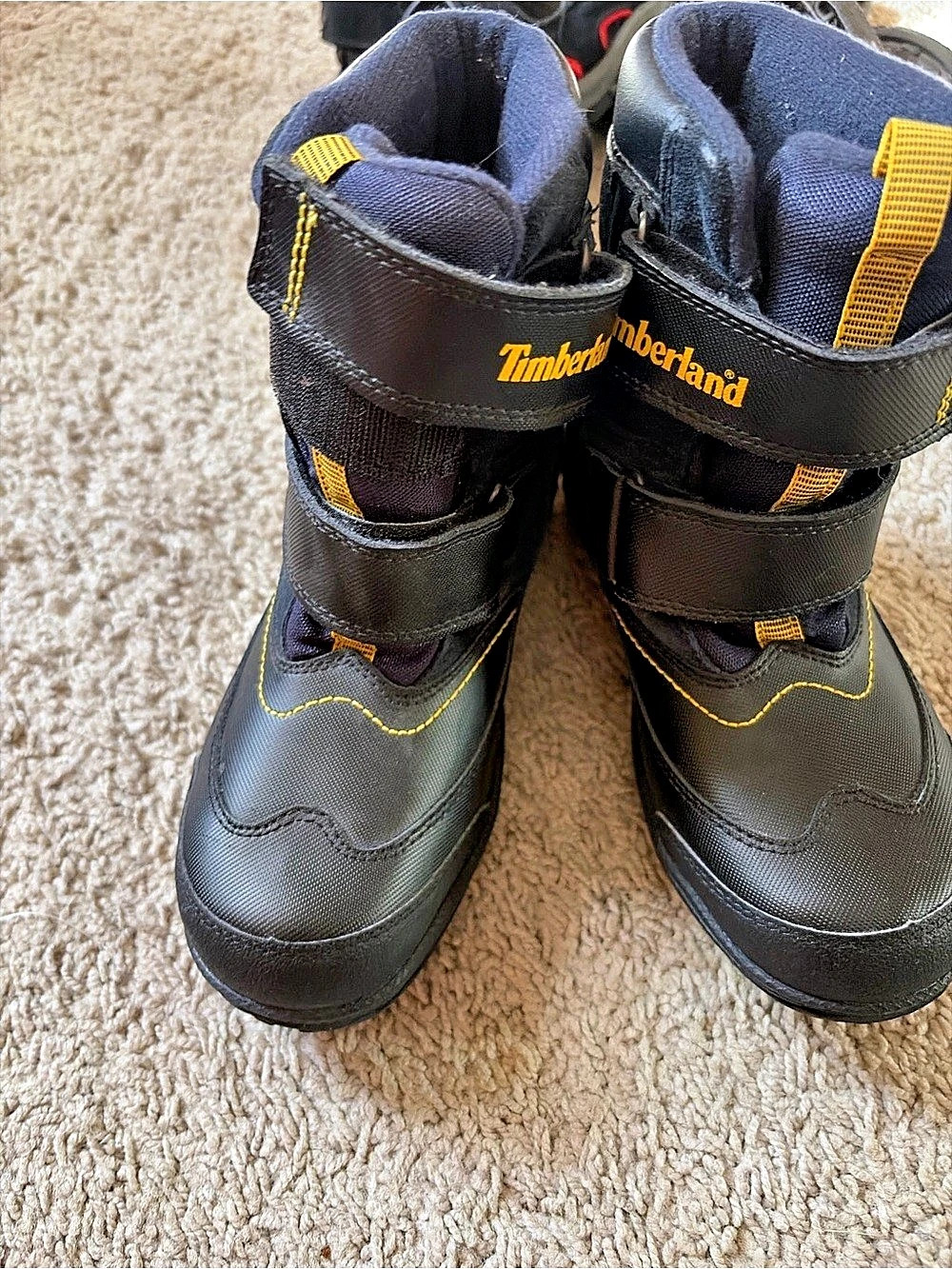 Timberland Kids Black & Blue Boots